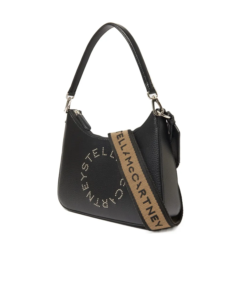 Logo Embellished Shoulder Bag