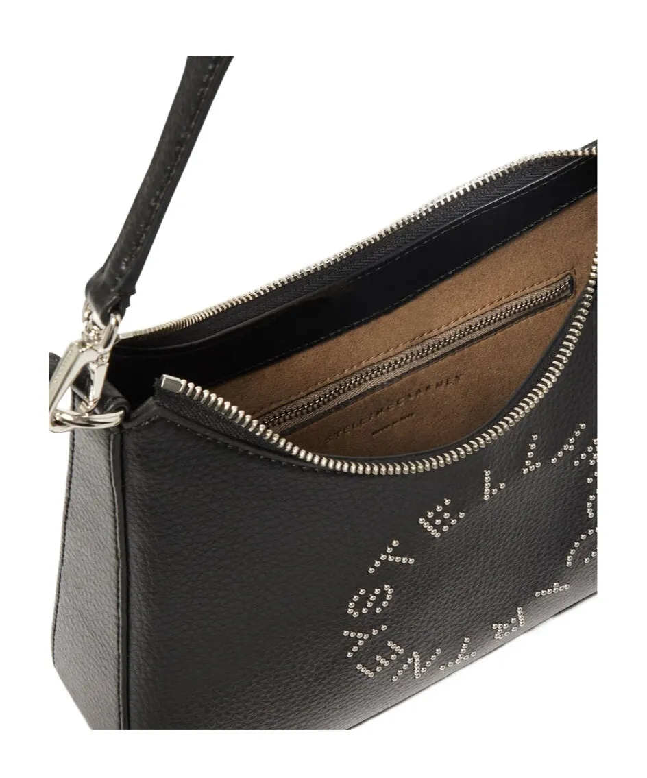 Logo Embellished Shoulder Bag