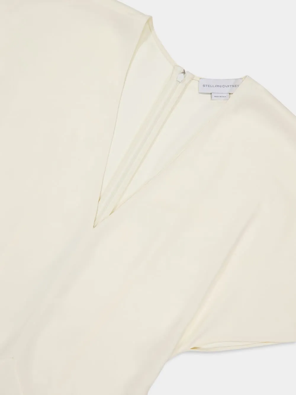Stella Mccartney V-Neck Midi Satin Dress