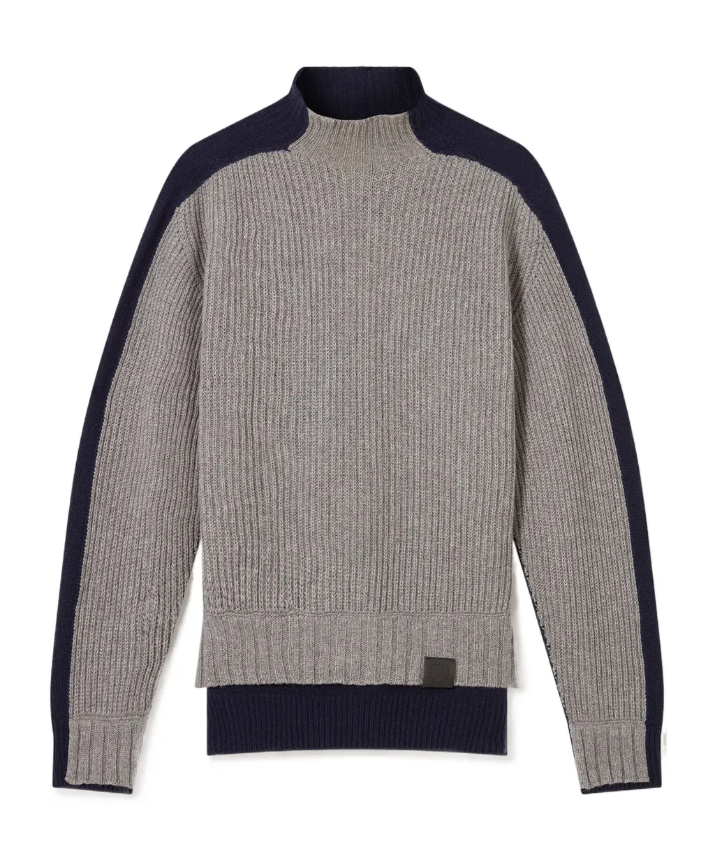 Stella Mccartney Contrast Panelled Turtleneck Jumper