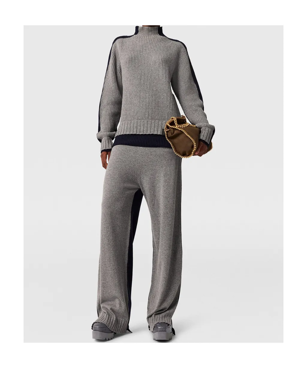 Stella Mccartney Contrast Panelled Turtleneck Jumper