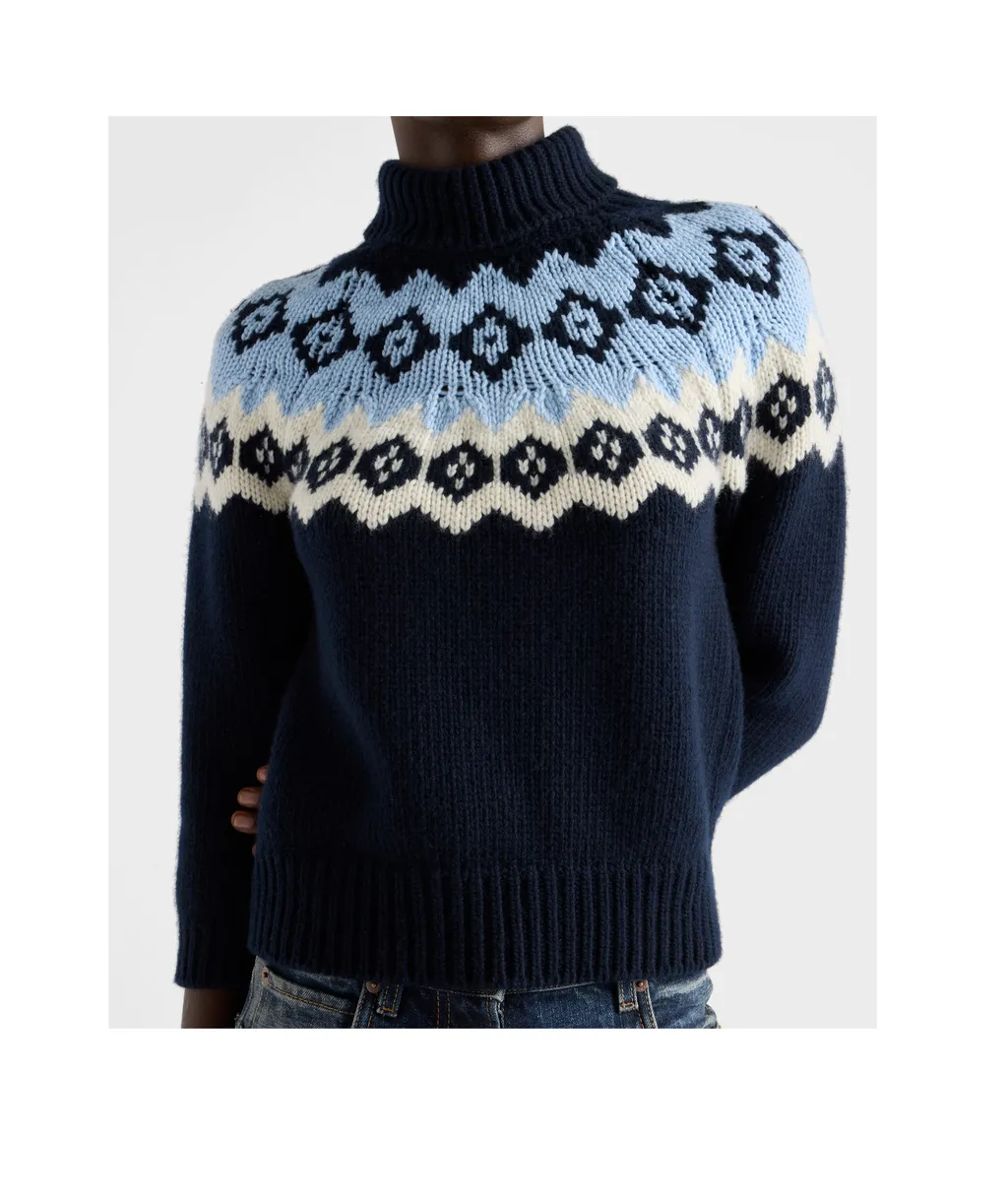 Prada Roll-Neck Knitted Jumper