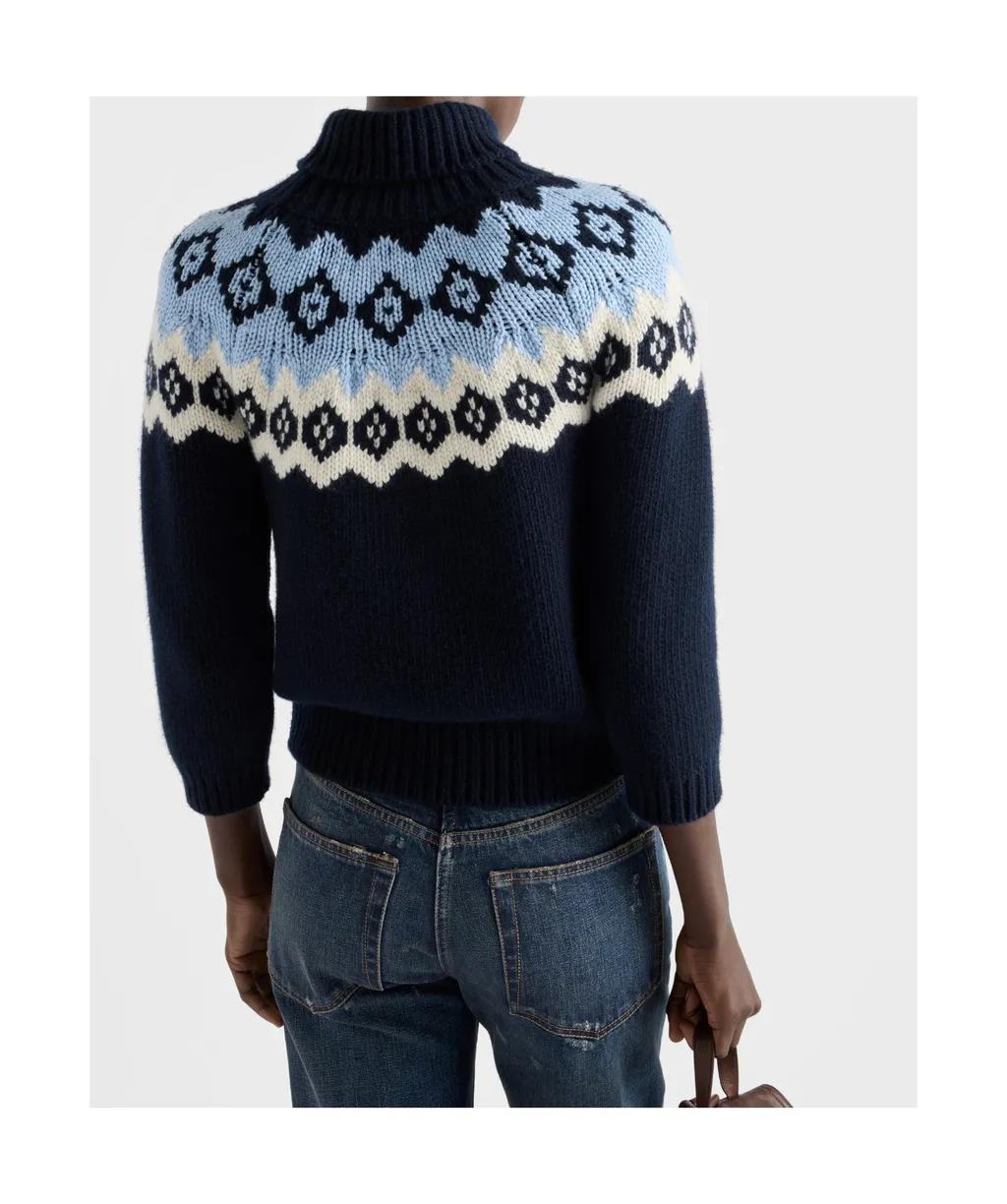 Prada Roll-Neck Knitted Jumper