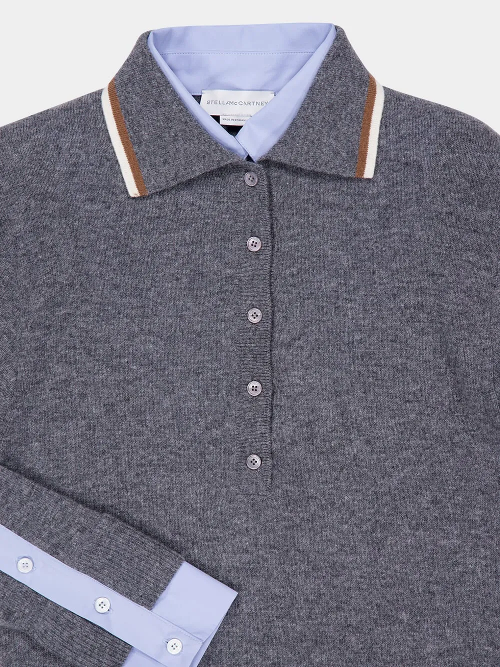 Stella Mccartney Logo Patch Polo Jumper