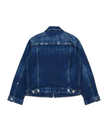 Dsquared2 Kids Zip-Up Distressed Denim Jacket