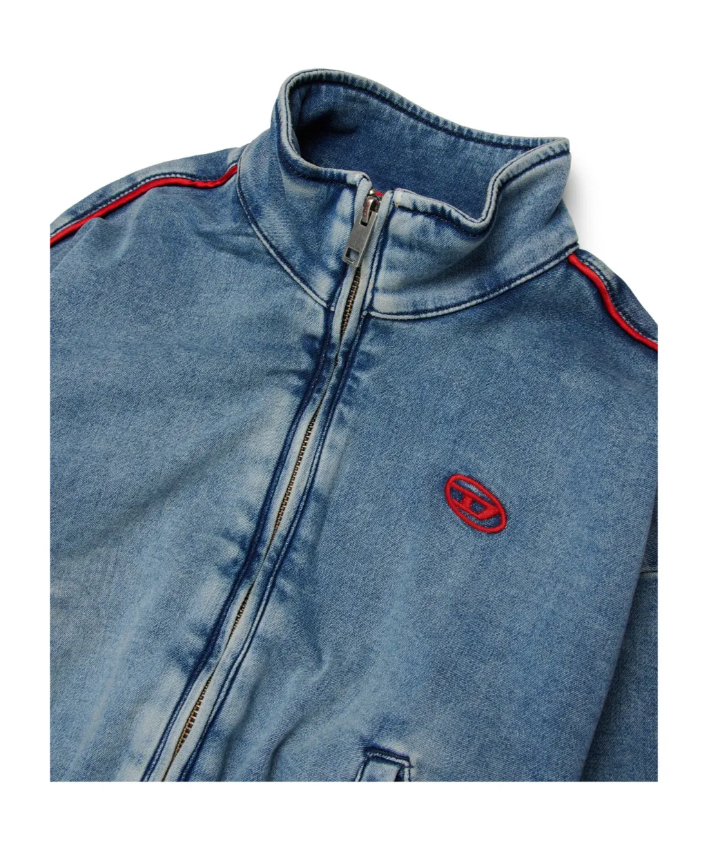 Diesel Kids Oval-D Embroidered Denim Jacket