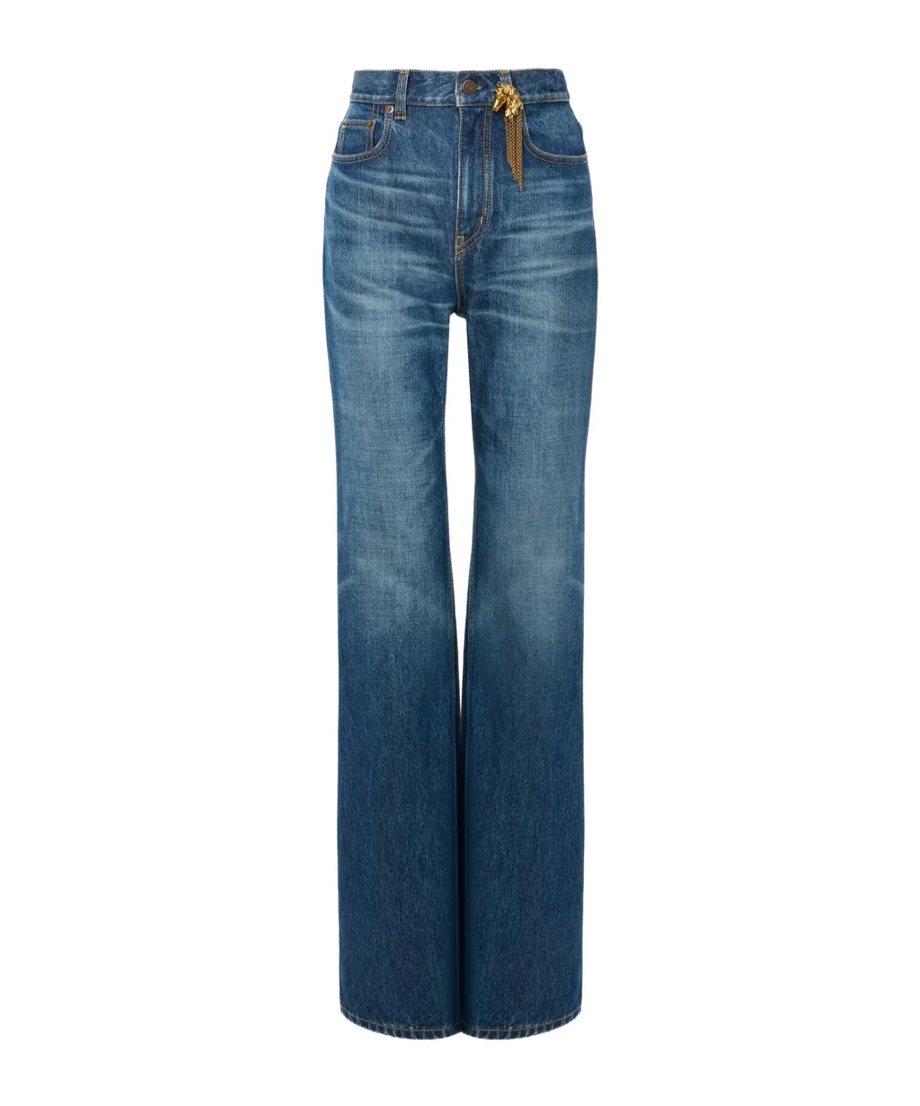 Chloé Charm High-Rise Straight-Leg Jeans