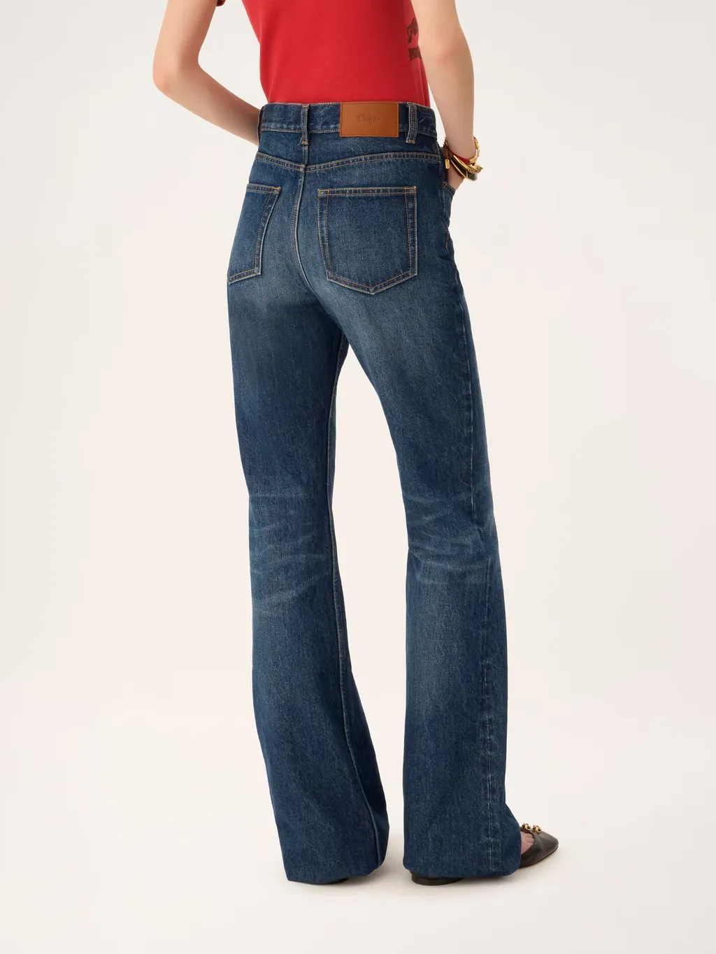 Chloé Charm High-Rise Straight-Leg Jeans
