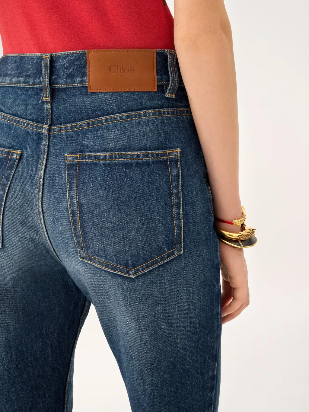 Chloé Charm High-Rise Straight-Leg Jeans