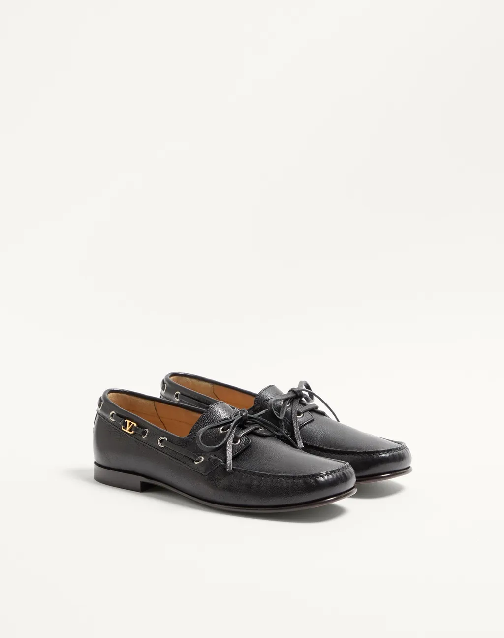 Valentino Square Toe Slip-On Loafers