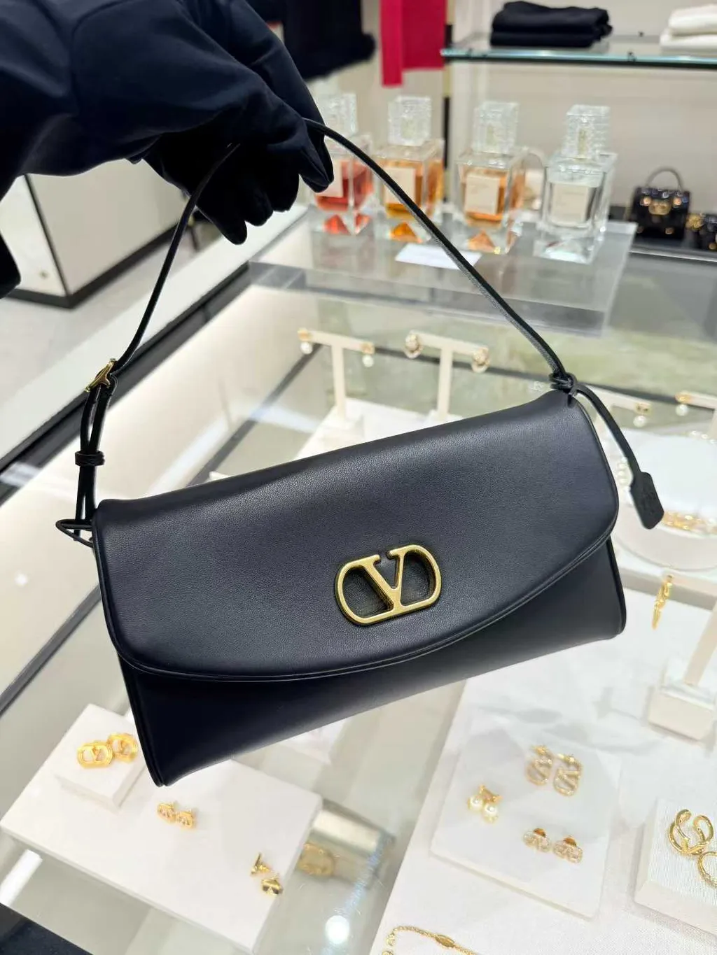 Valentino Garavani Devain Small Nappa Shoulder Bag