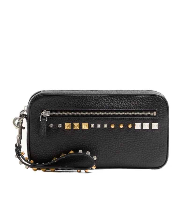 Valentino Garavani Rockstud Zip-Up Pouch