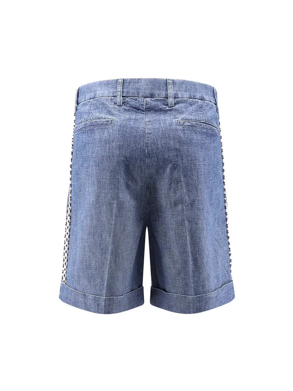 Valentino Turn-Up Hem Denim Shorts