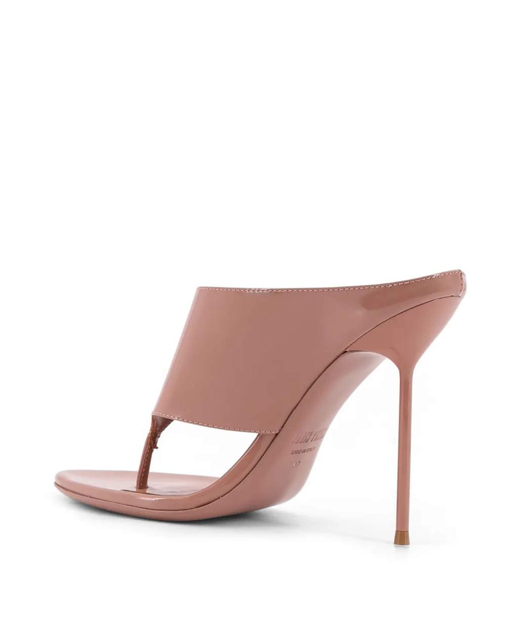 Paris Texas Thong Mule Heeled Sandals