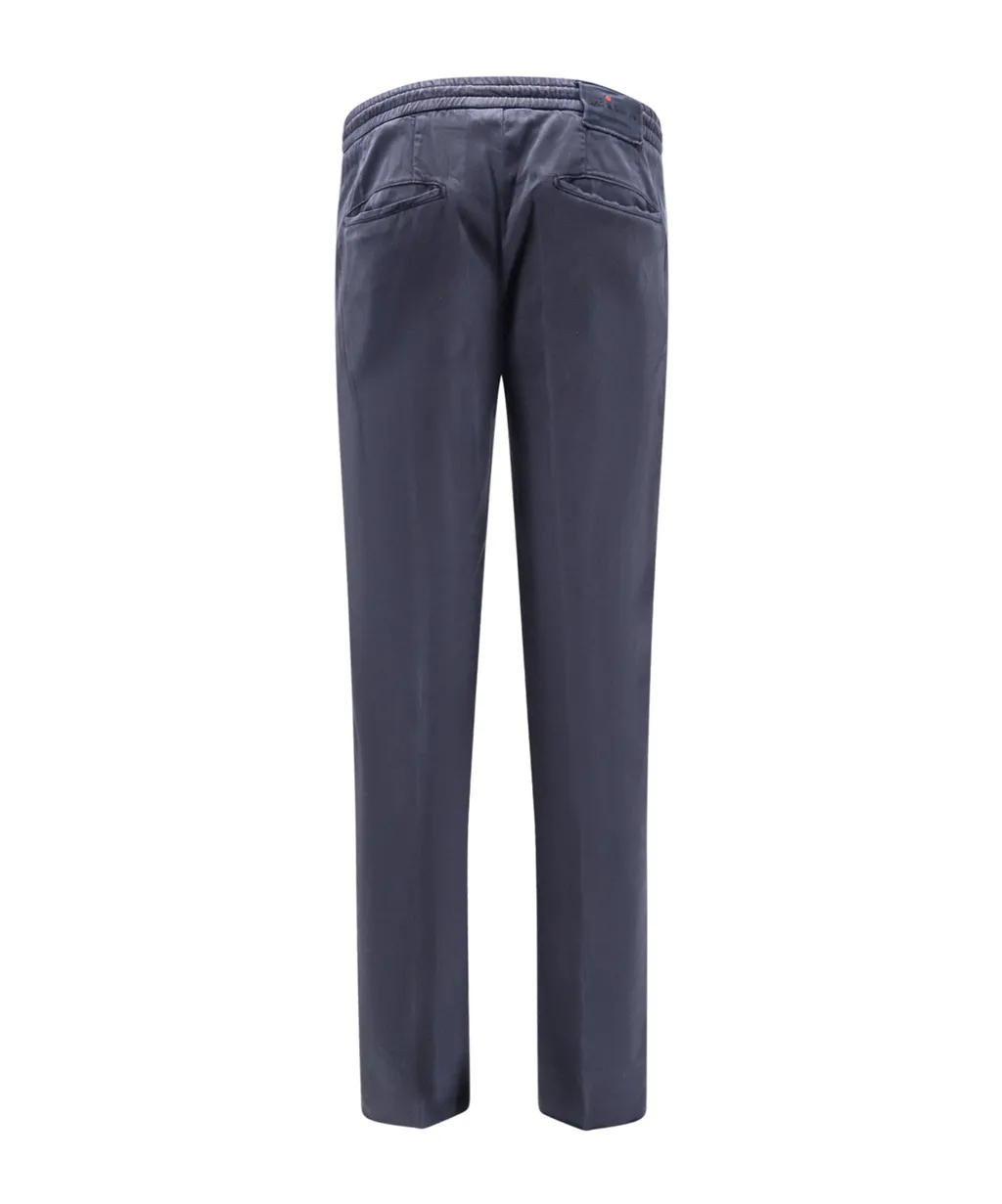 Kiton Logo Label Drawstring Pants