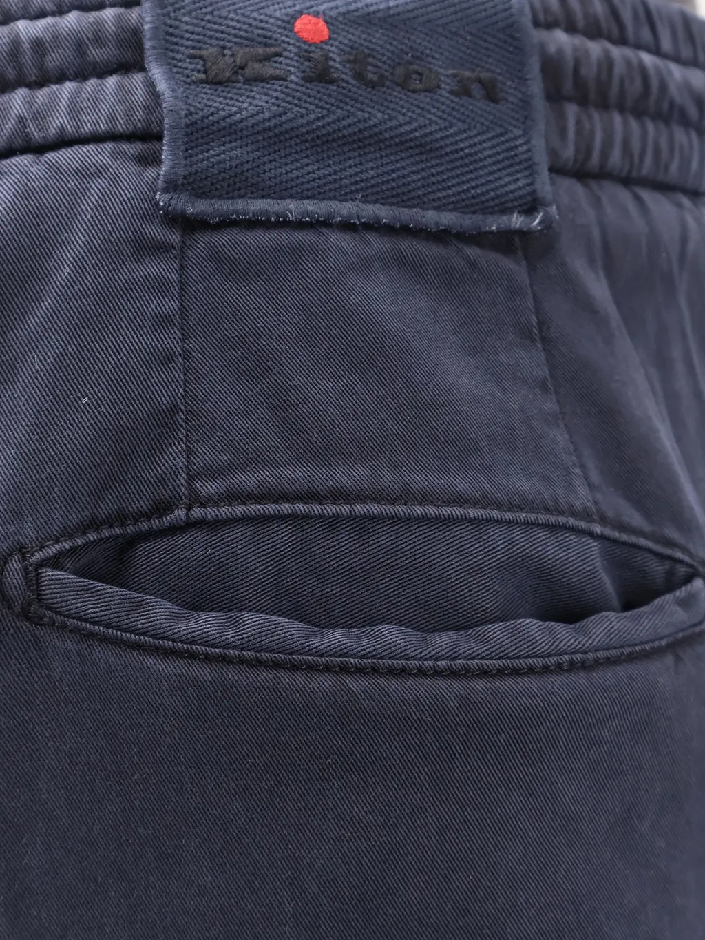 Kiton Logo Label Drawstring Pants