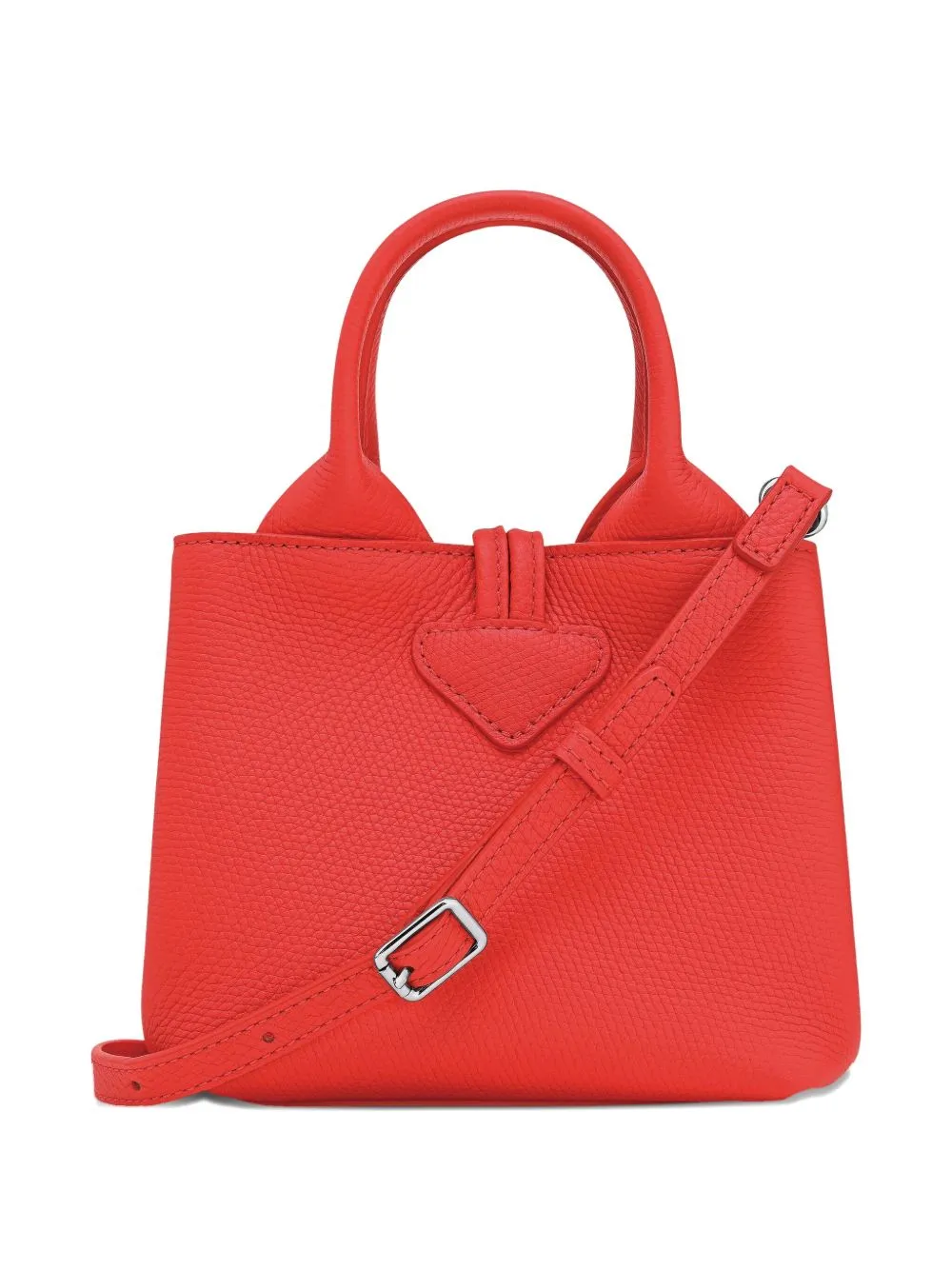 Mini Le Roseau Grained-Leather Tote Bag