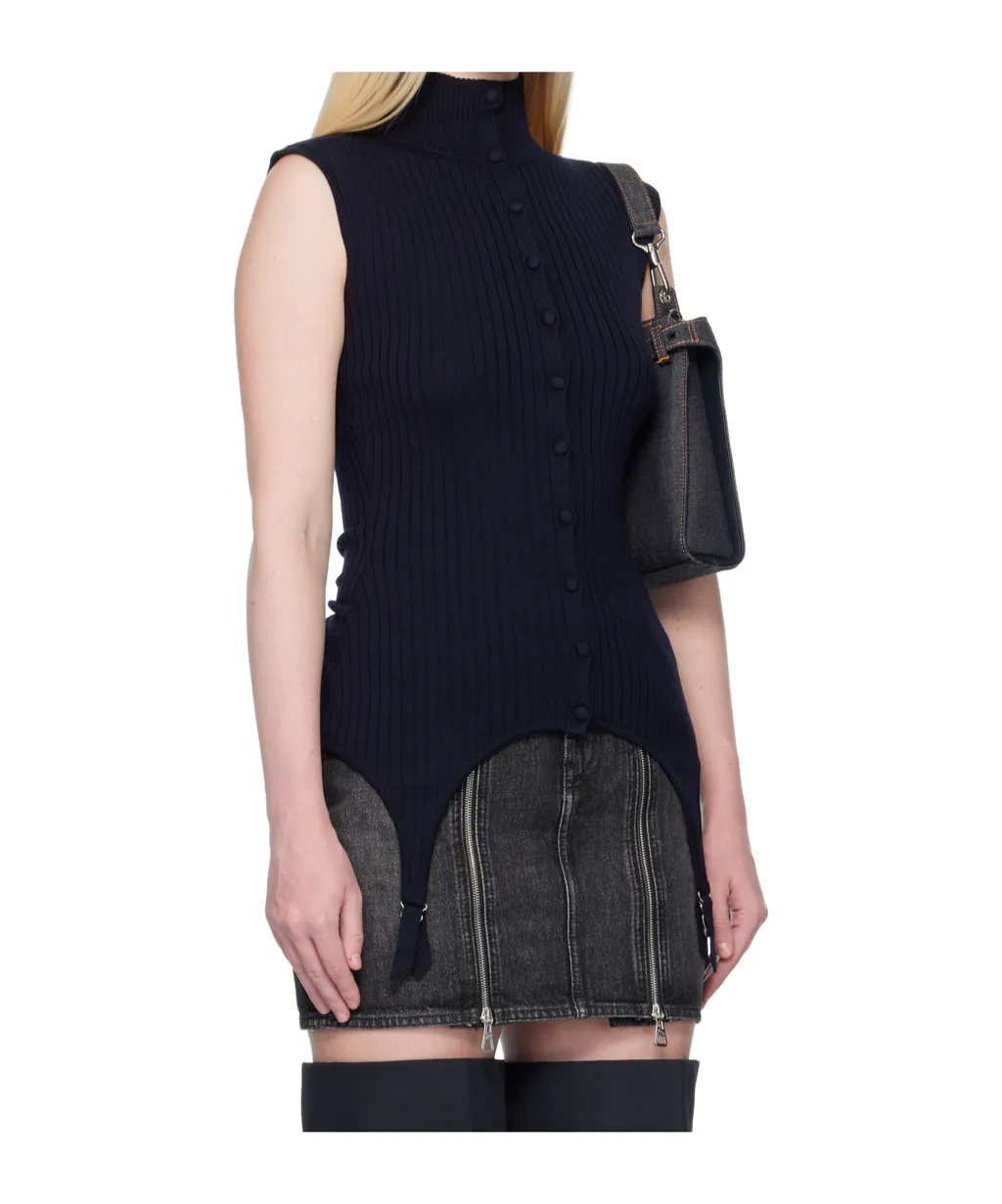 Ribbed Sleeveless Top
