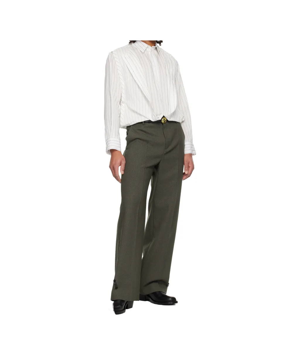 White Pinstripe Infinity Shirt