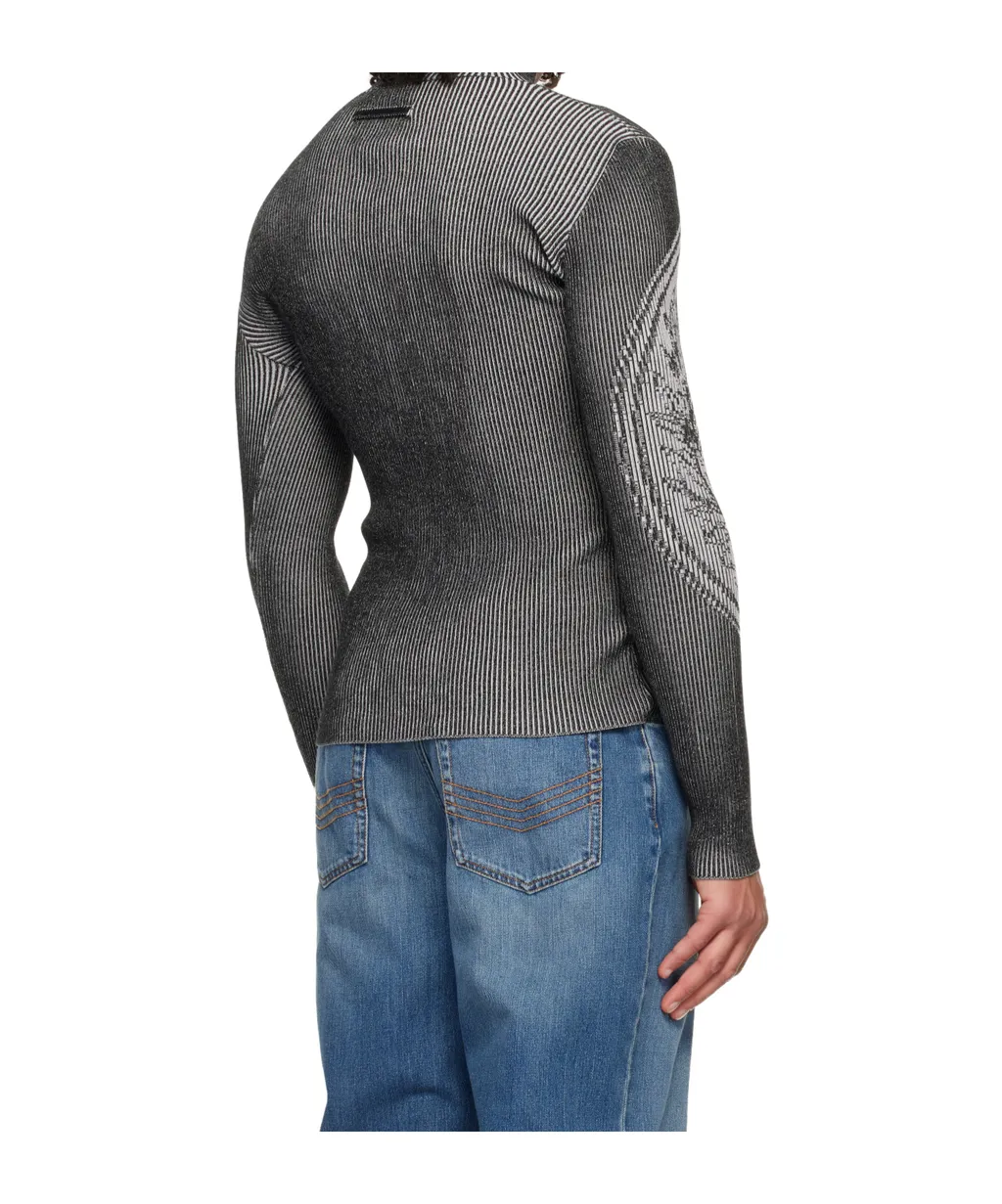 Laurel Stamp Jacquard Long-Sleeves Sweater