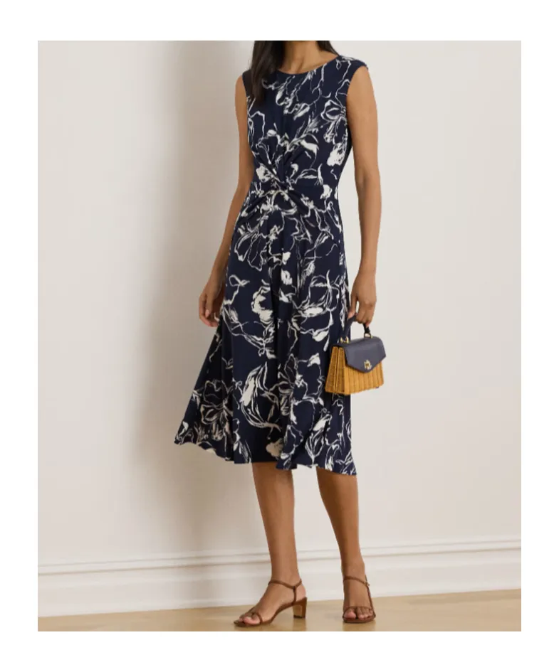 Floral-Print Midi Dress
