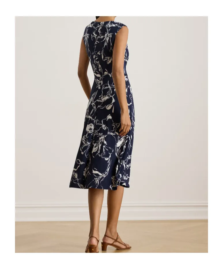 Floral-Print Midi Dress