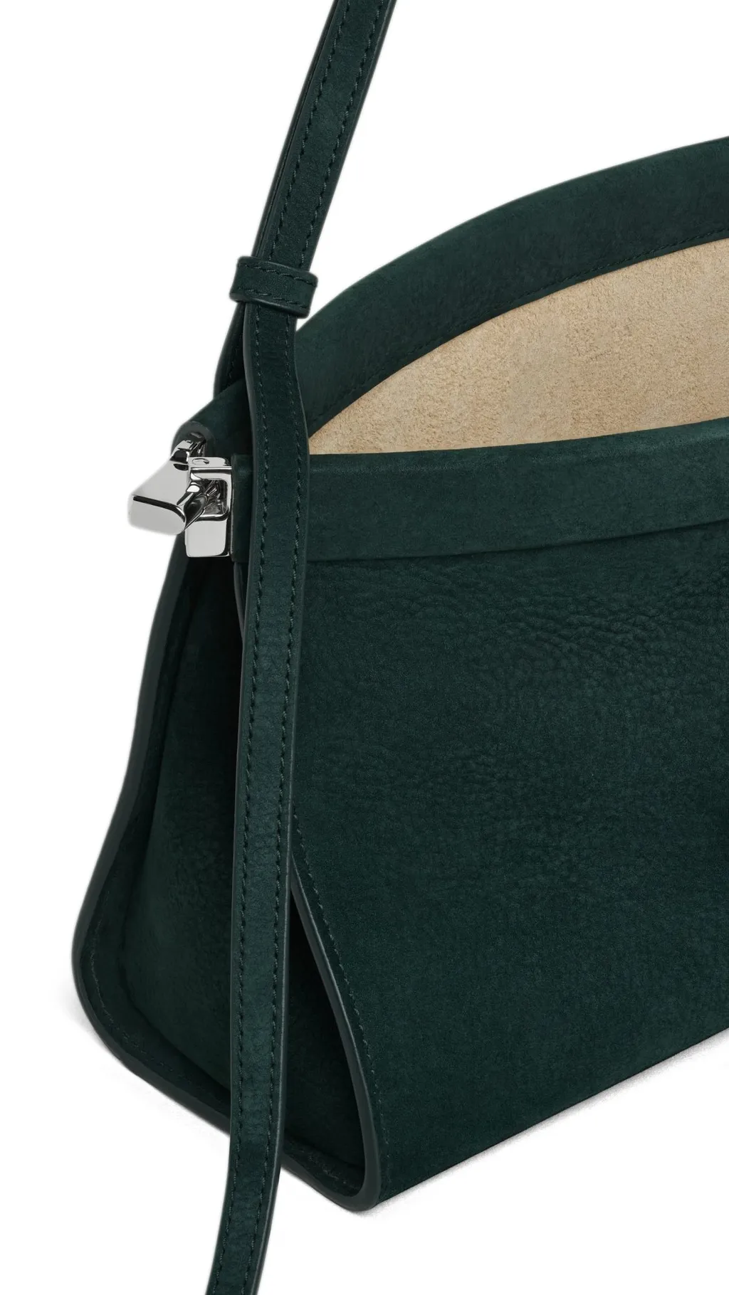 Le Click East West Medium Bag In Nubuck