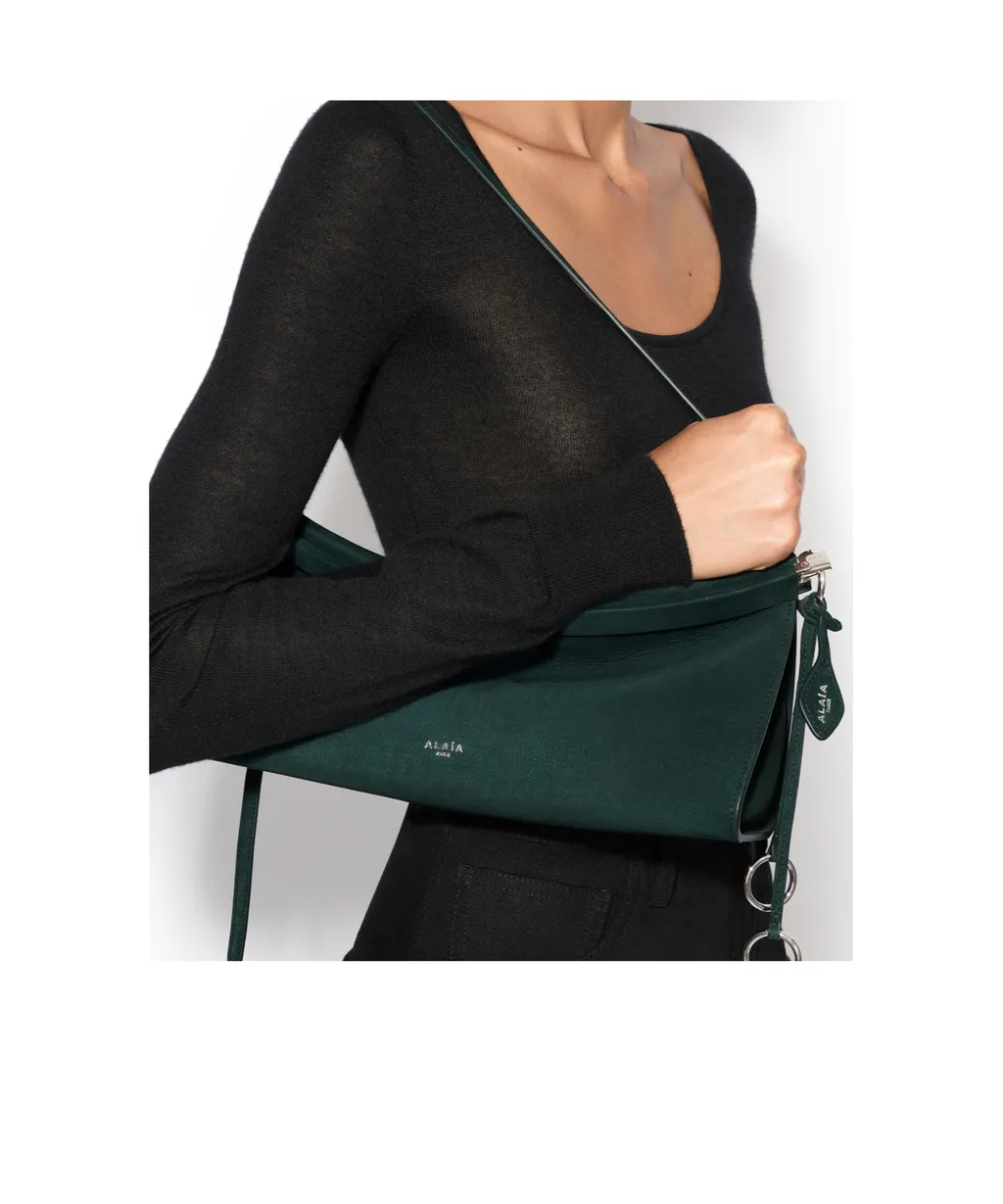 Le Click East West Medium Bag In Nubuck