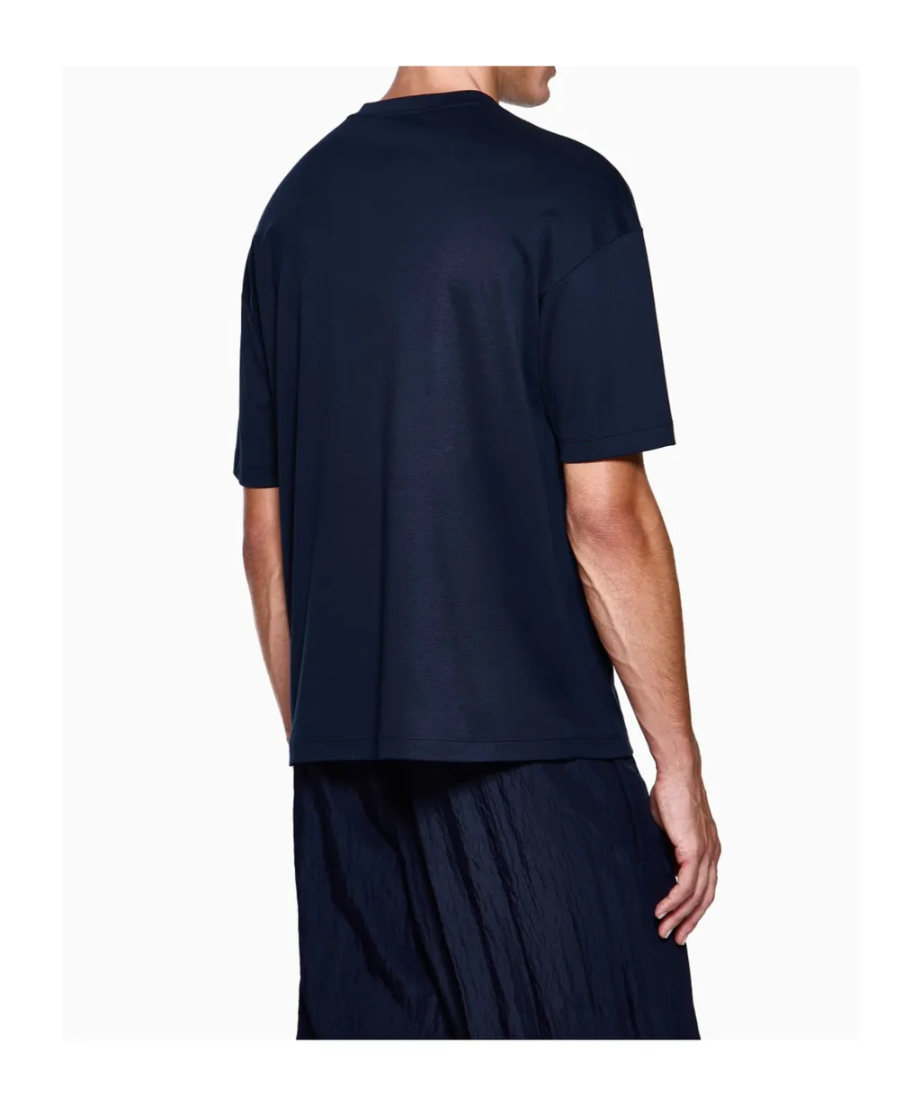 Giorgio Armani Logo Embroidered Crewneck T-Shirt