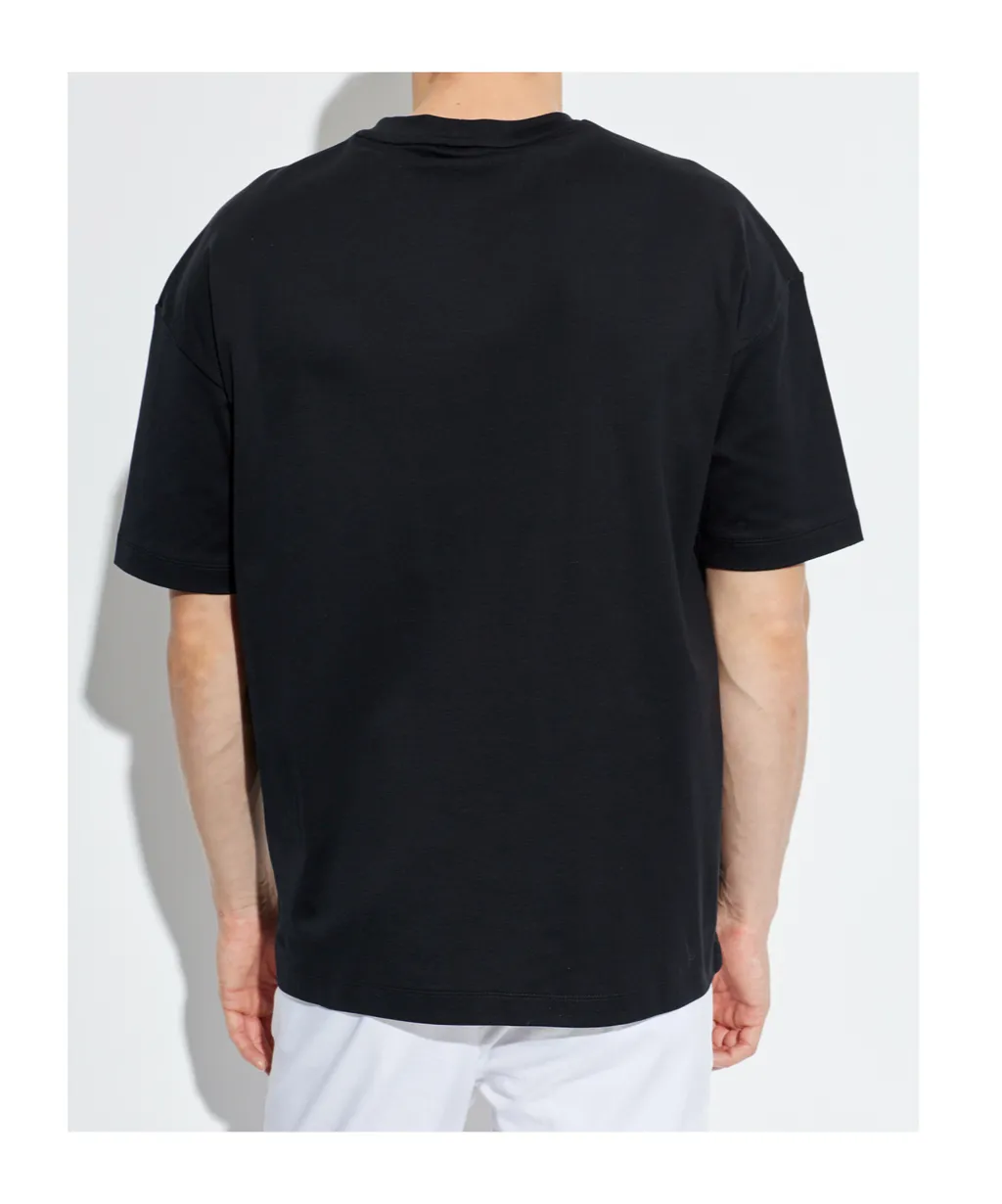 Giorgio Armani Logo Embroidered Crewneck T-Shirt
