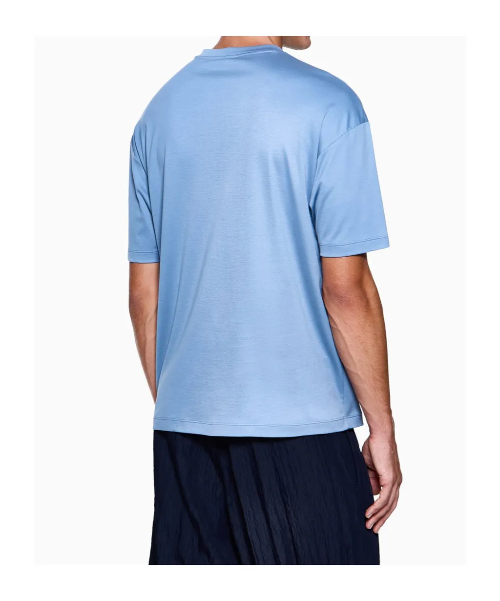 Giorgio Armani Logo Embroidered Crewneck T-Shirt