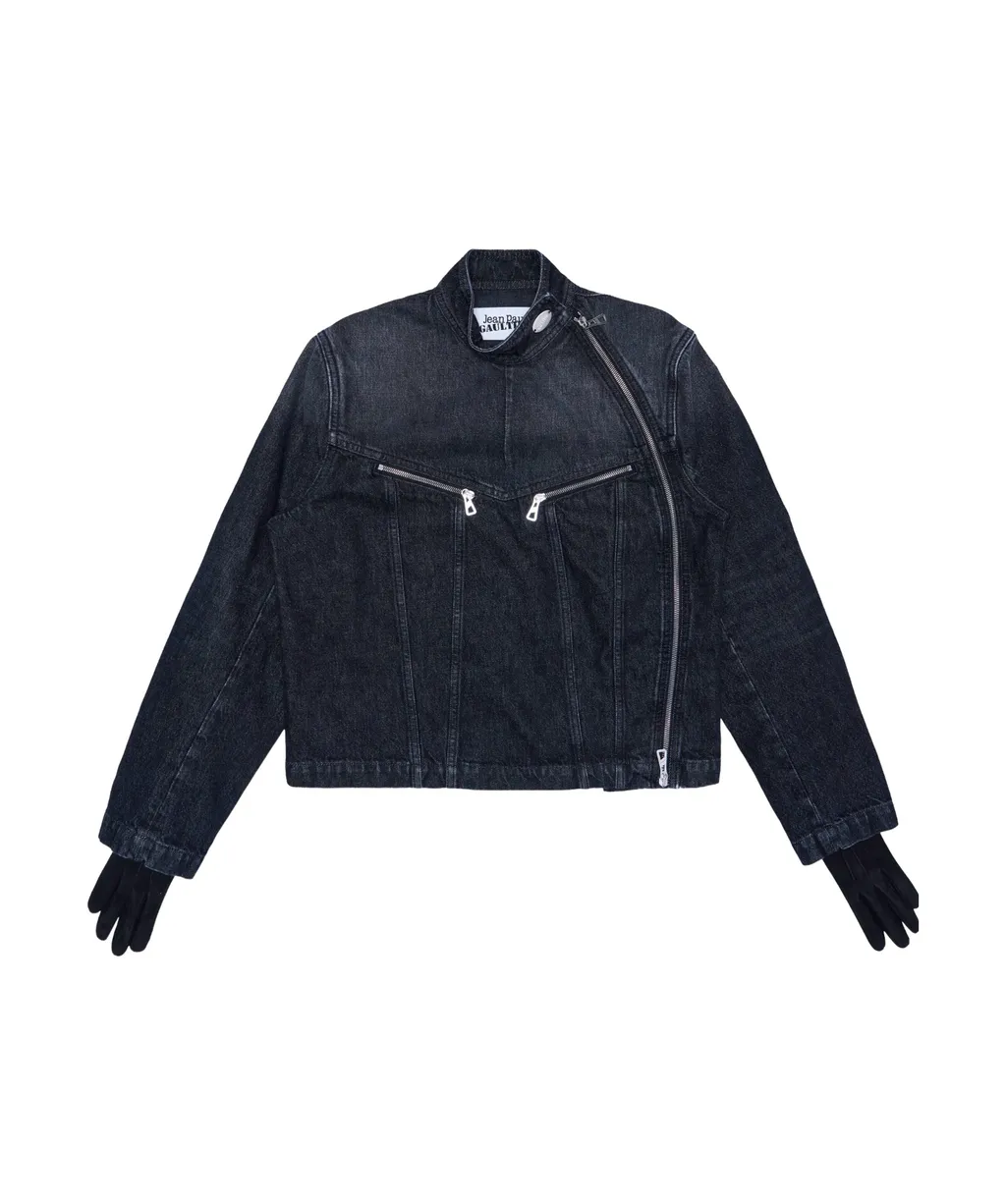 Detachable Glove Denim Jacket