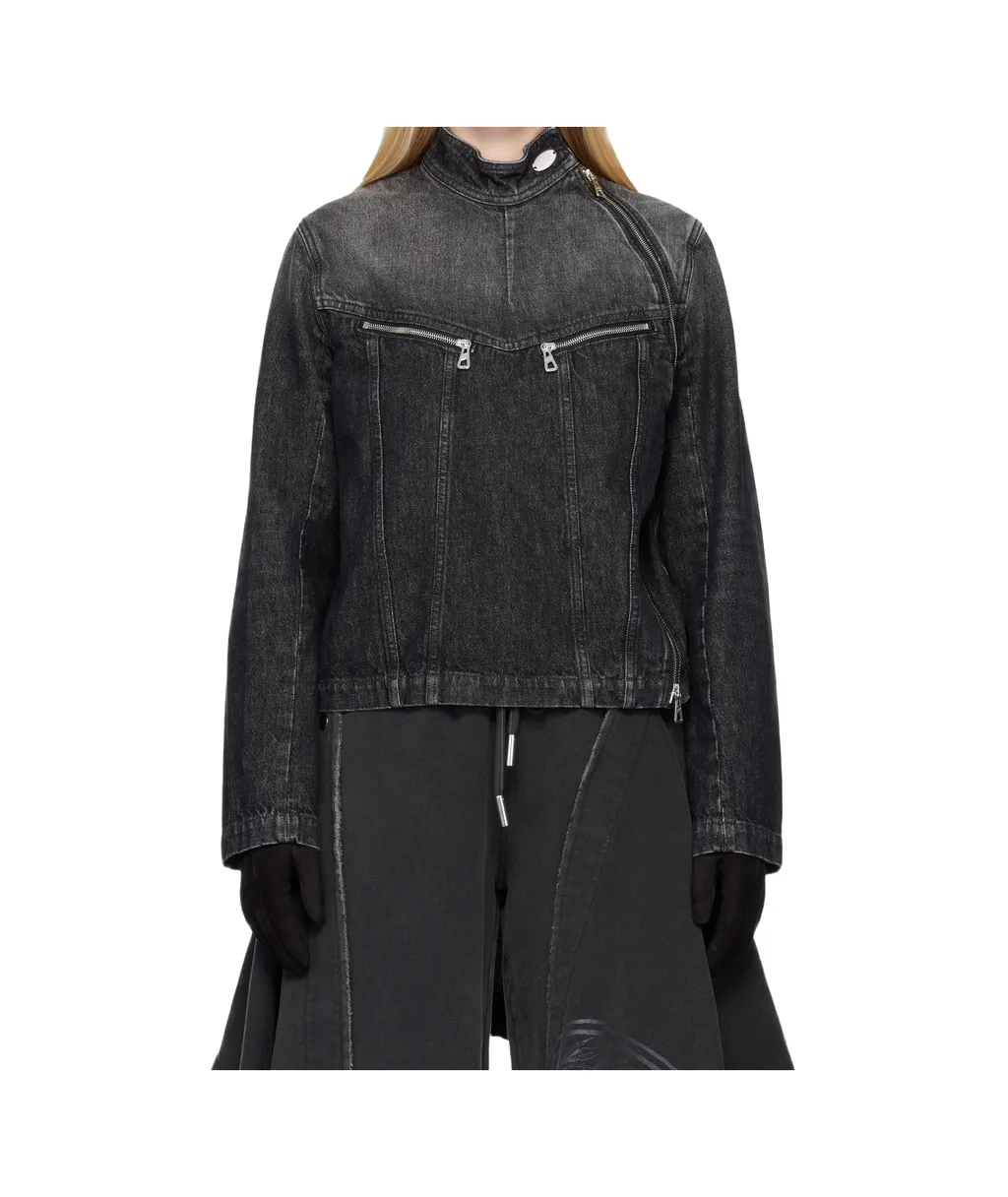 Detachable Glove Denim Jacket