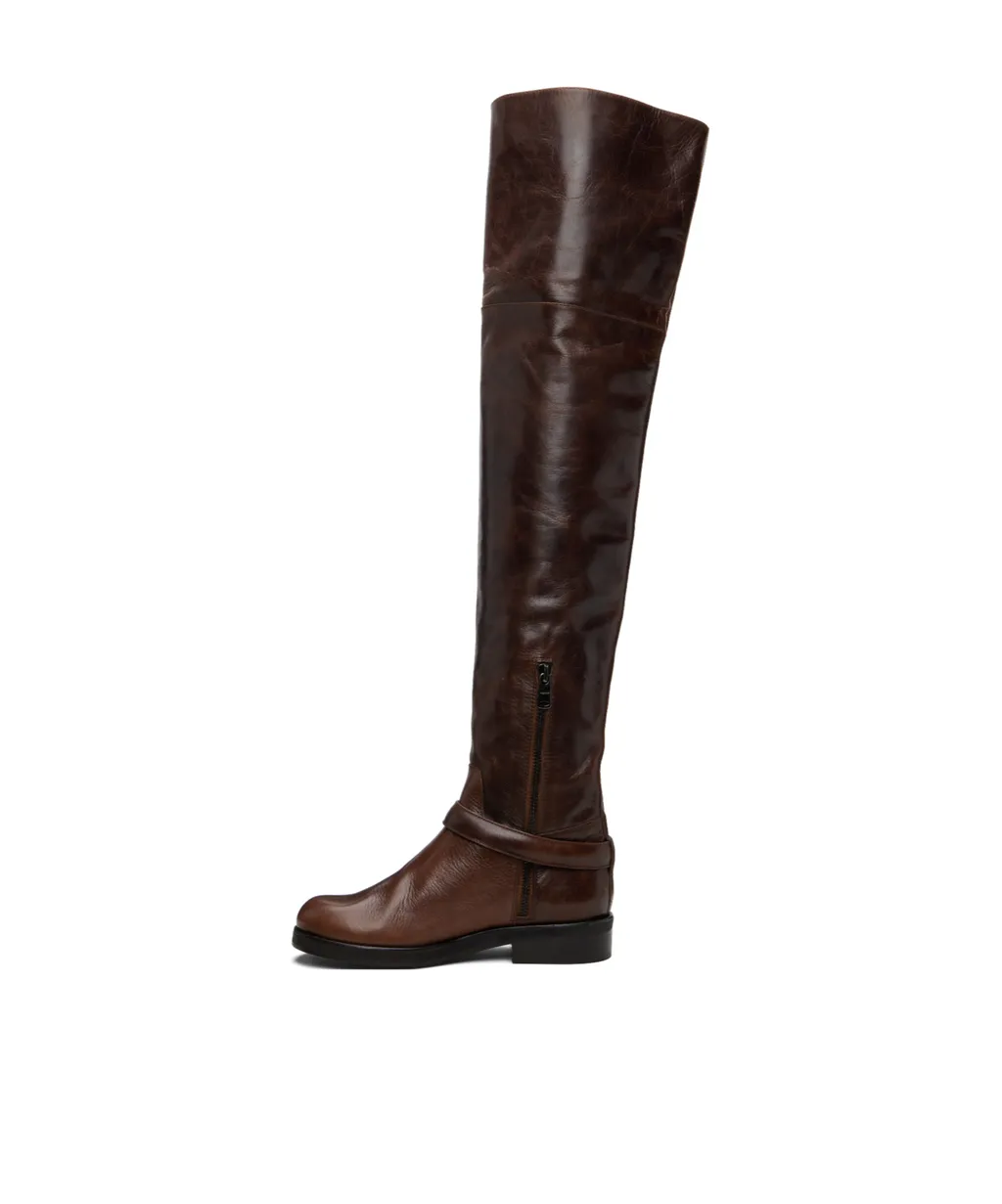 Belt High Cavalier Boots