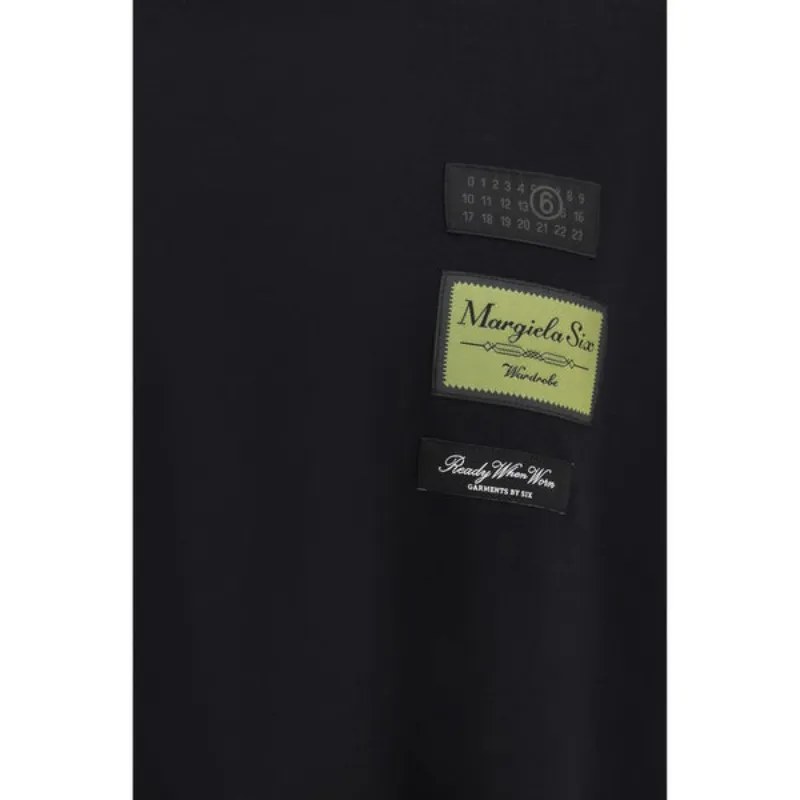 Mm6 Maison Margiela Logo Patch Crewneck T-Shirt
