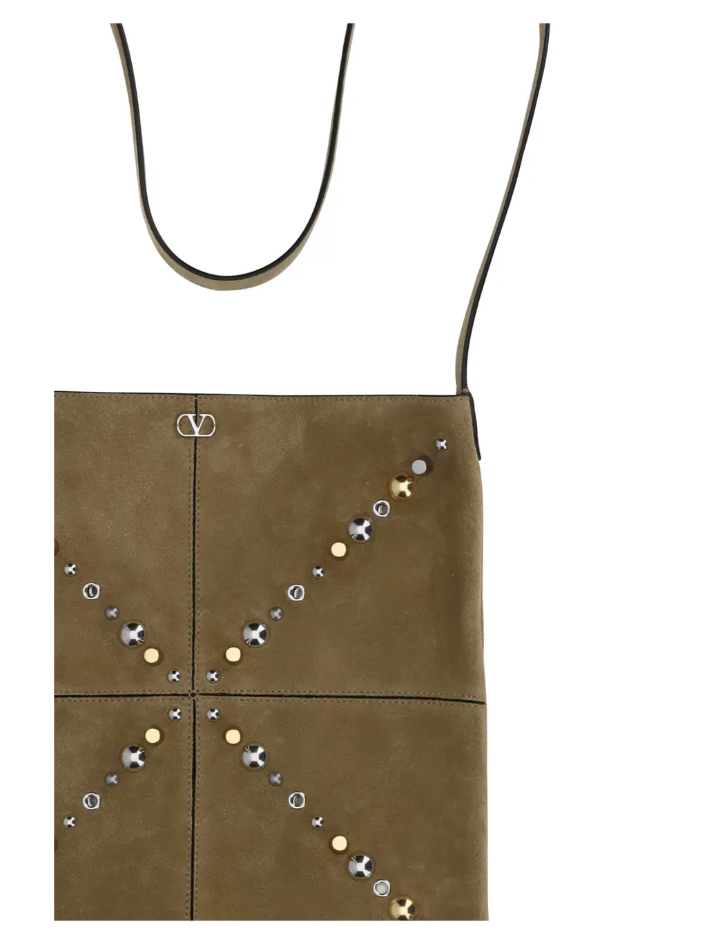 Valentino Nellcte Vlogo Signature Fringed Shoulder Bag