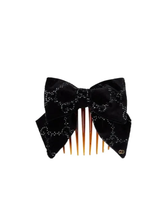 Soft Velvet Hair Slide With Crystals