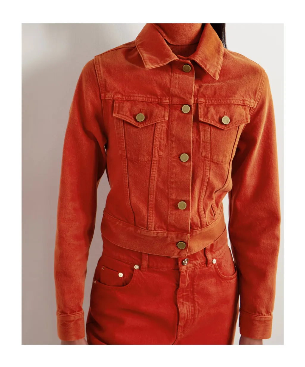 Long-Sleeved Denim Jacket