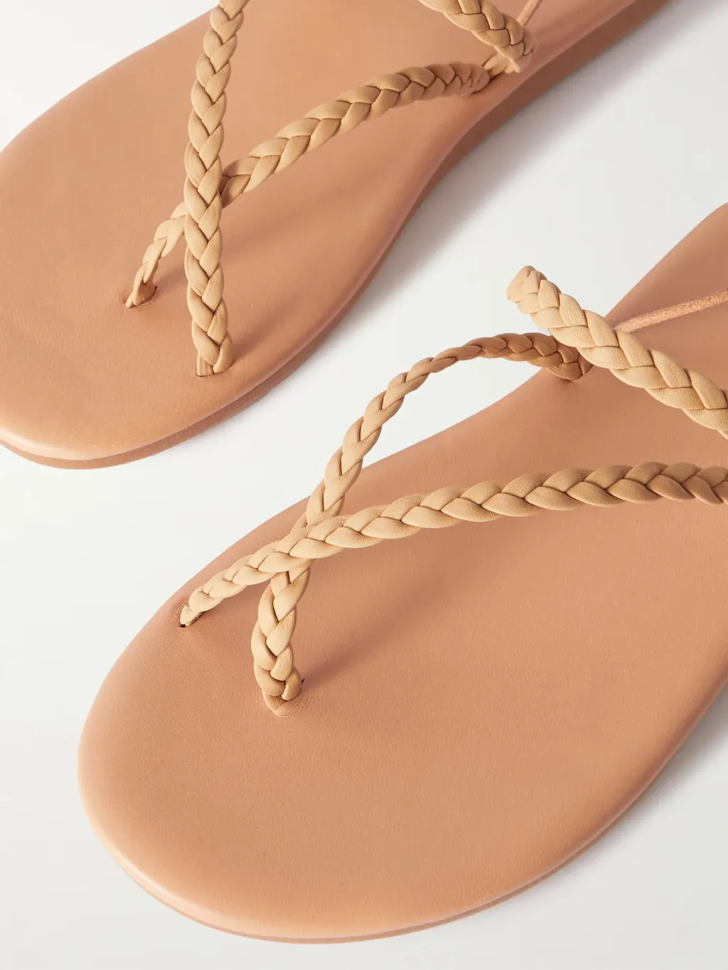 Round-Toe Flat Sandals
