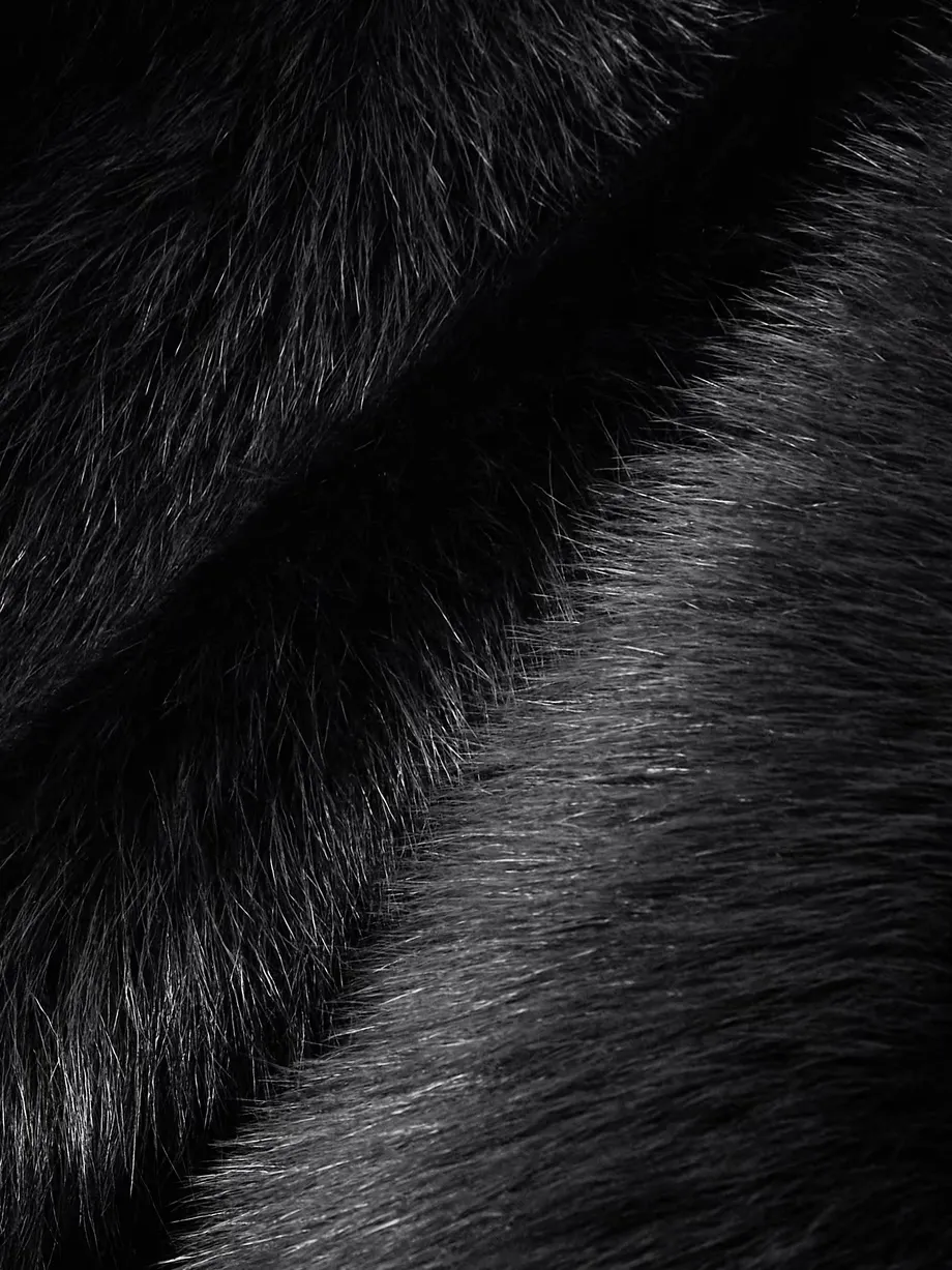 Belted Faux-Fur Jacket