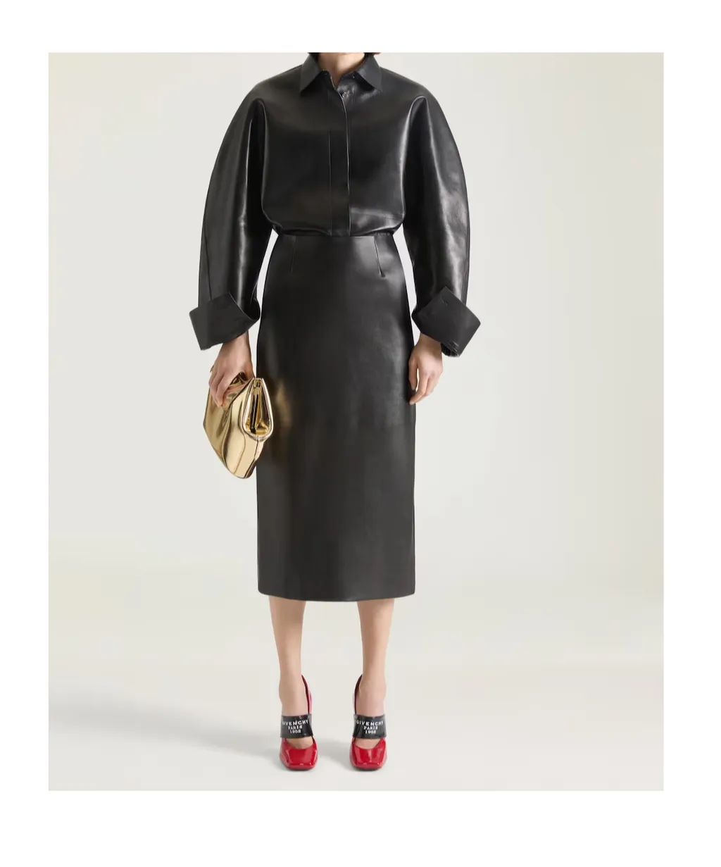 Sliced Square Givenchy Tape Pumps In Patent Leather