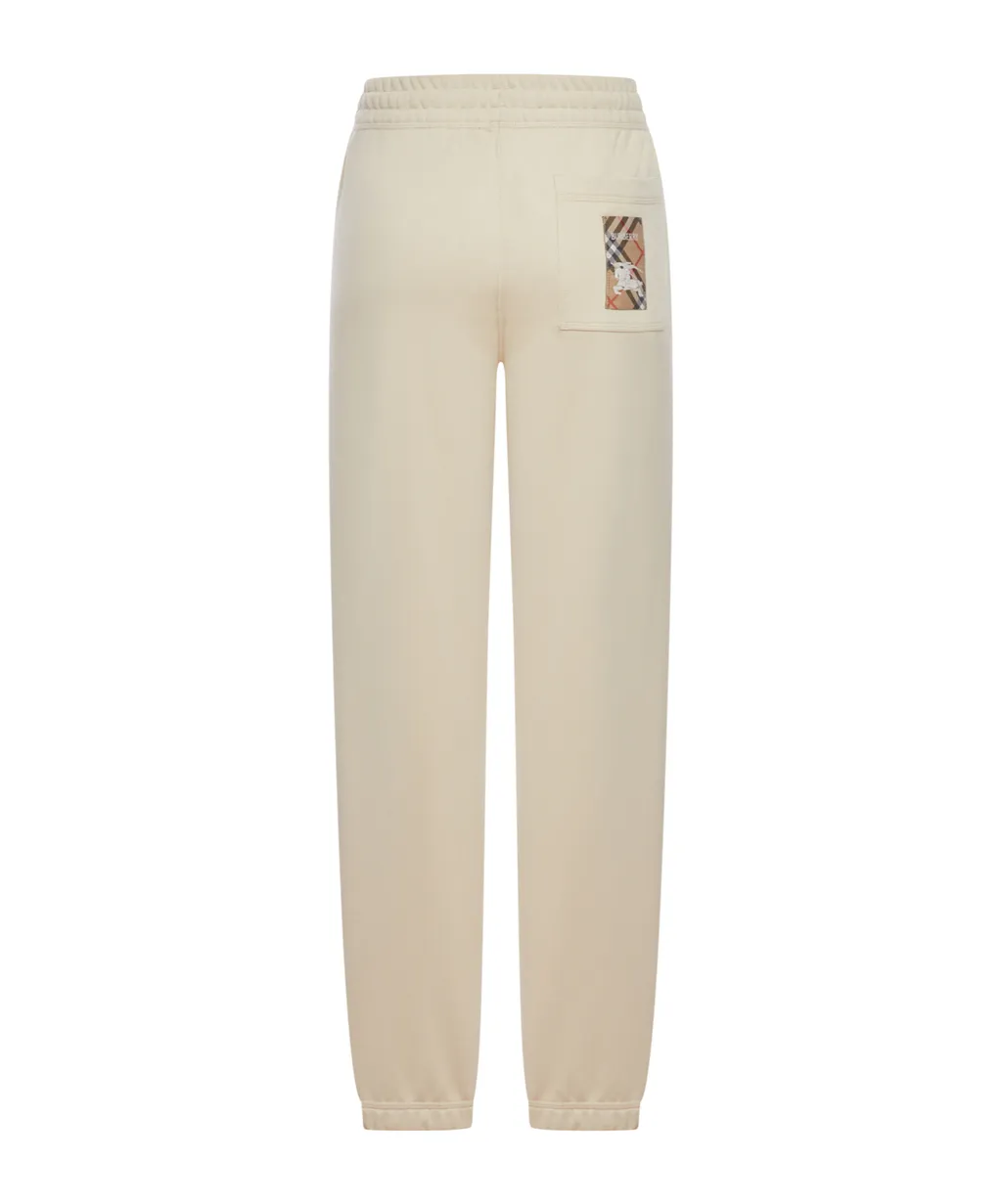Burberry Ekd Checked Patch Tarck Trousers