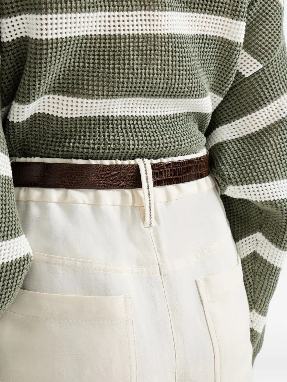 Brunello Cucinelli Elasticated Waist Straight Leg Trousers