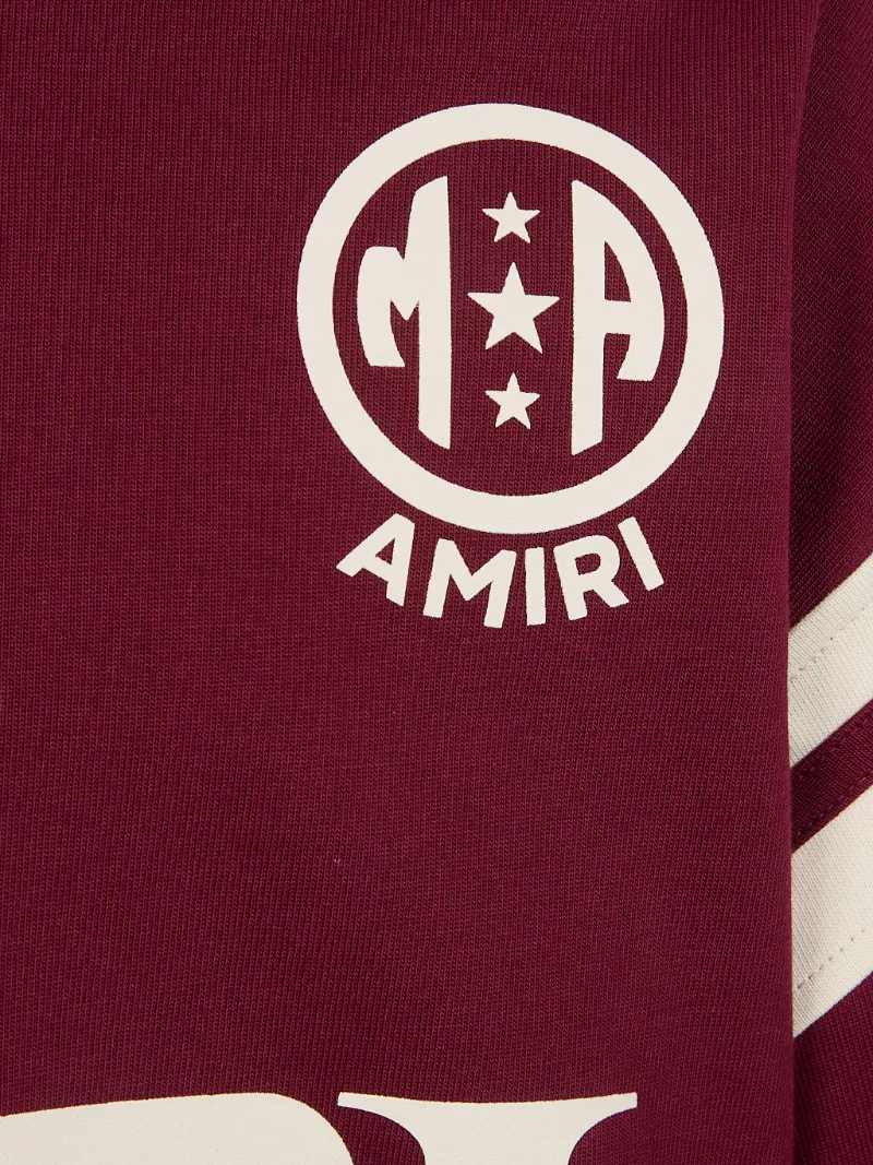 Amiri Logo Stripe-Detailed Crewneck T-Shirt