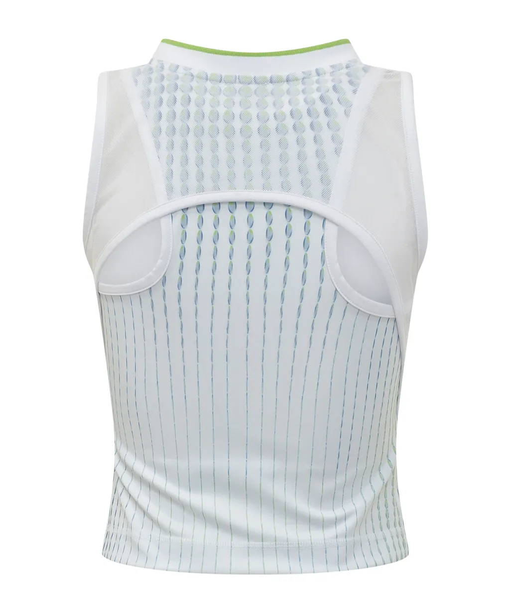 Casablanca Logo Plaque Sleeveless Top
