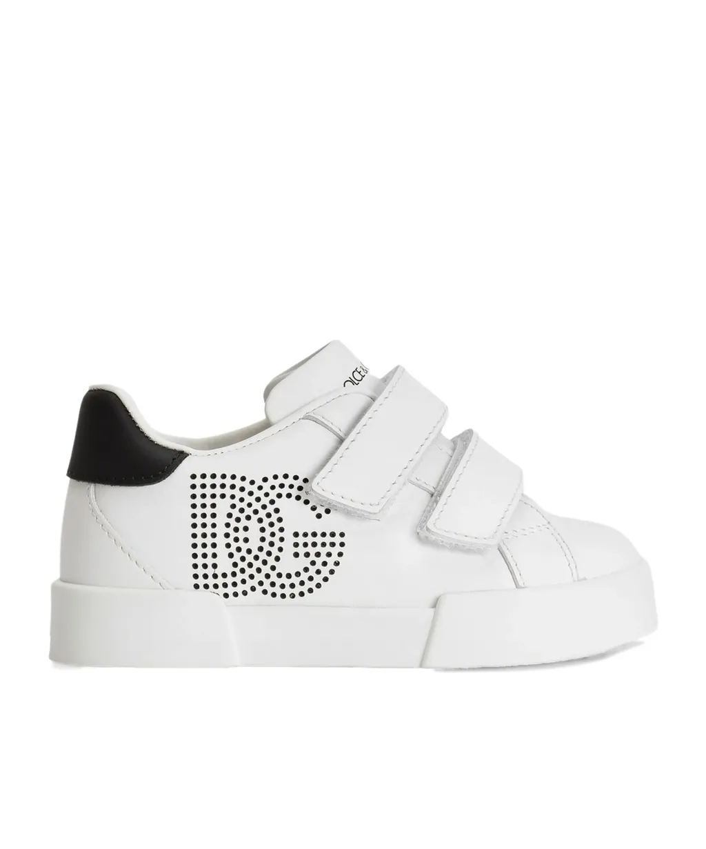 Dolce & Gabbana Kids Logo Perforated Sneakers