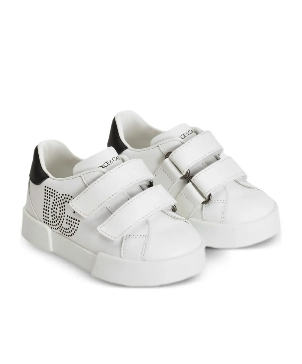 Dolce & Gabbana Kids Logo Perforated Sneakers