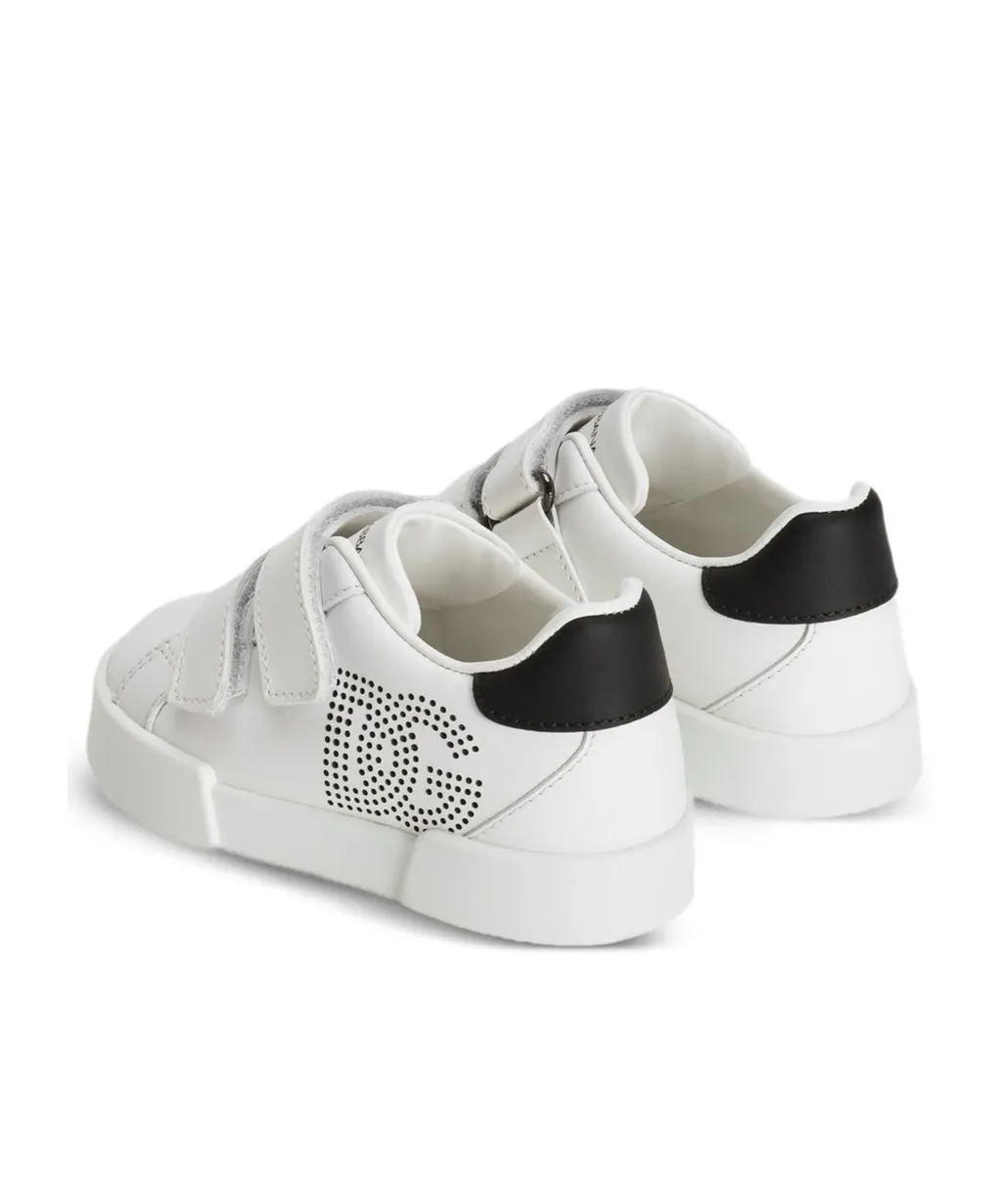Dolce & Gabbana Kids Logo Perforated Sneakers