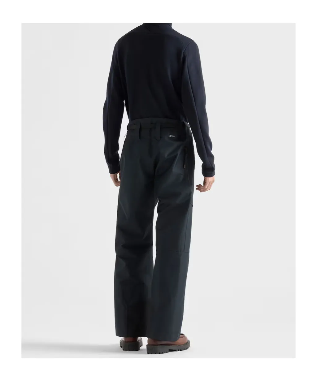 Prada Belted Straight-Leg Trousers