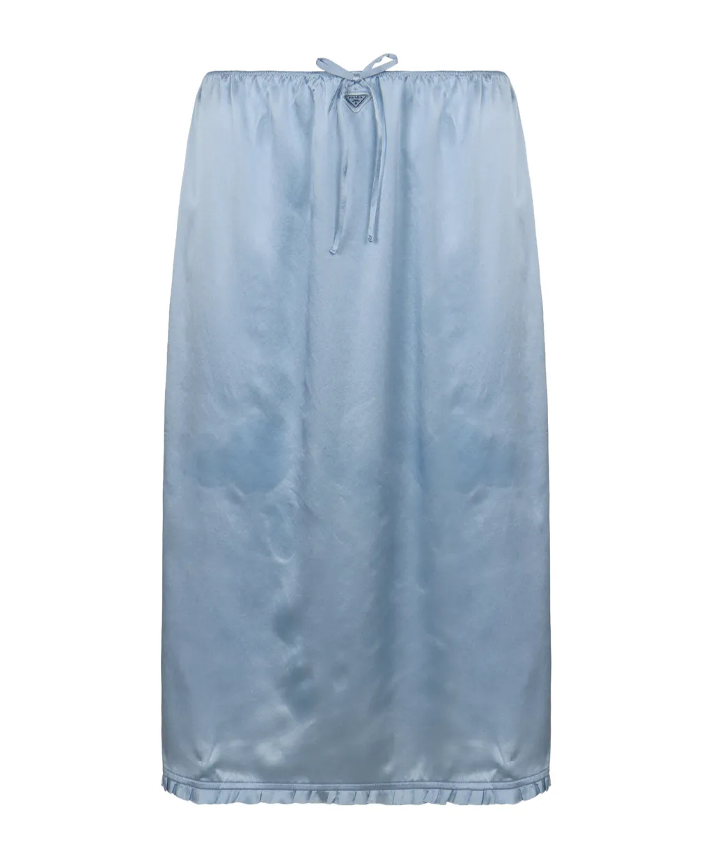 Prada Drawstring Midi Skirt